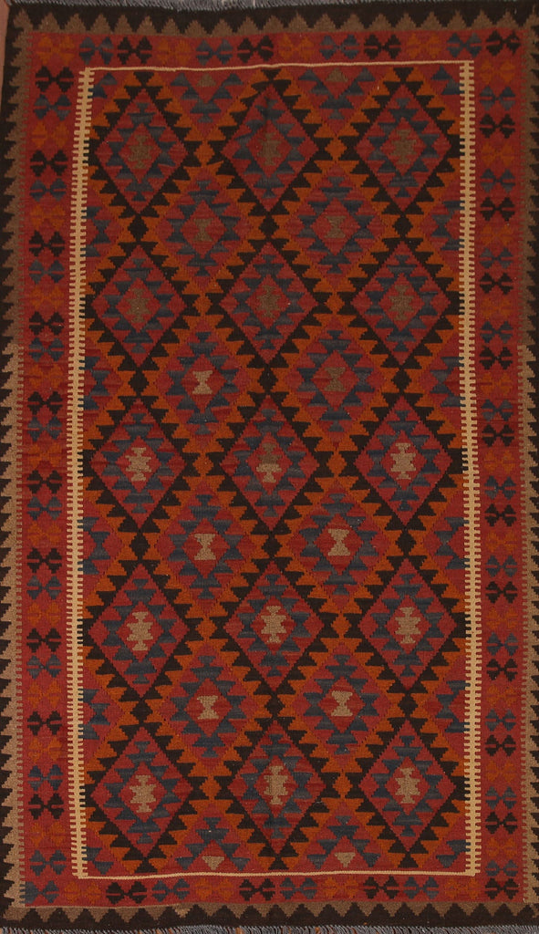 Handmade Wool Kilim Oriental Area Rug 5x8