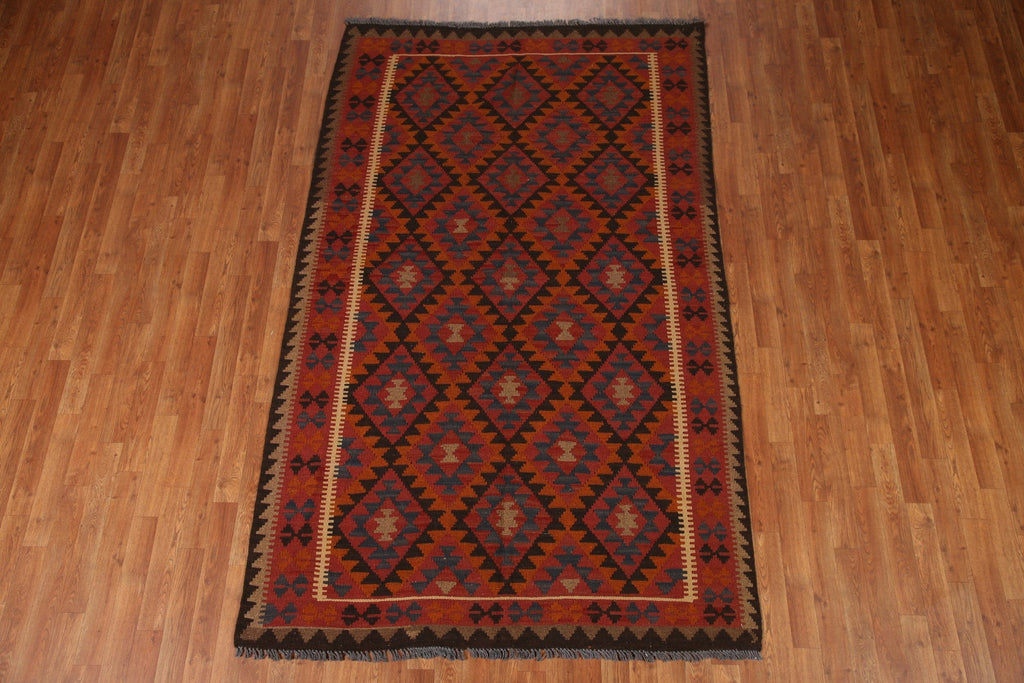 Handmade Wool Kilim Oriental Area Rug 5x8