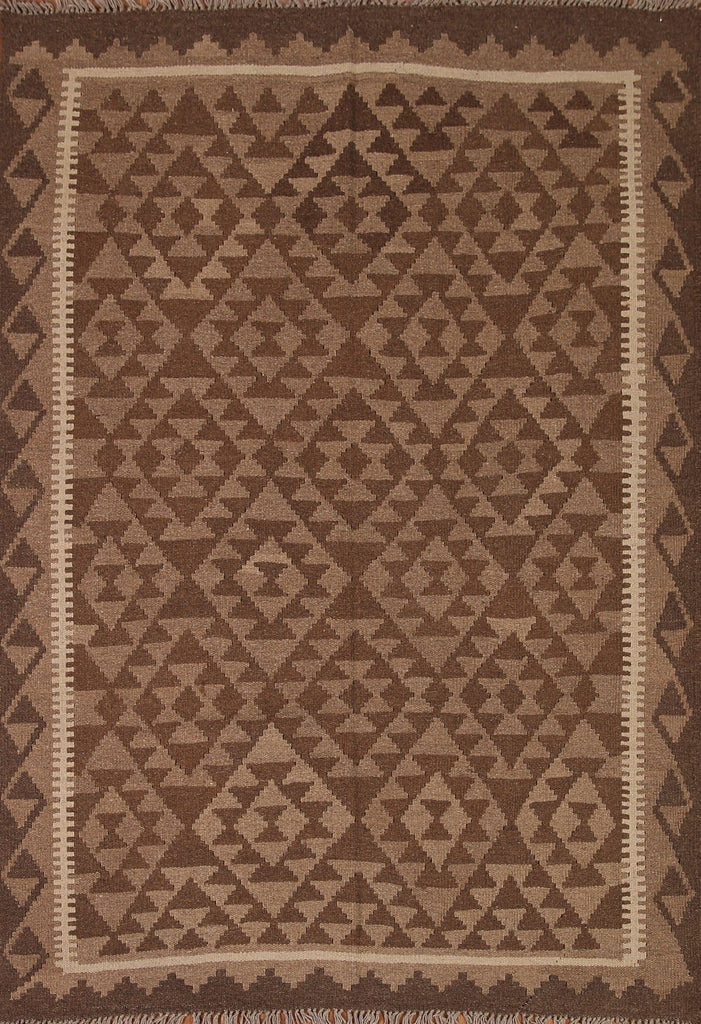 Tribal Kilim Geometric Area Rug 5x6