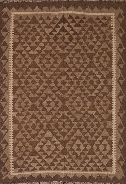 Tribal Kilim Geometric Area Rug 5x6