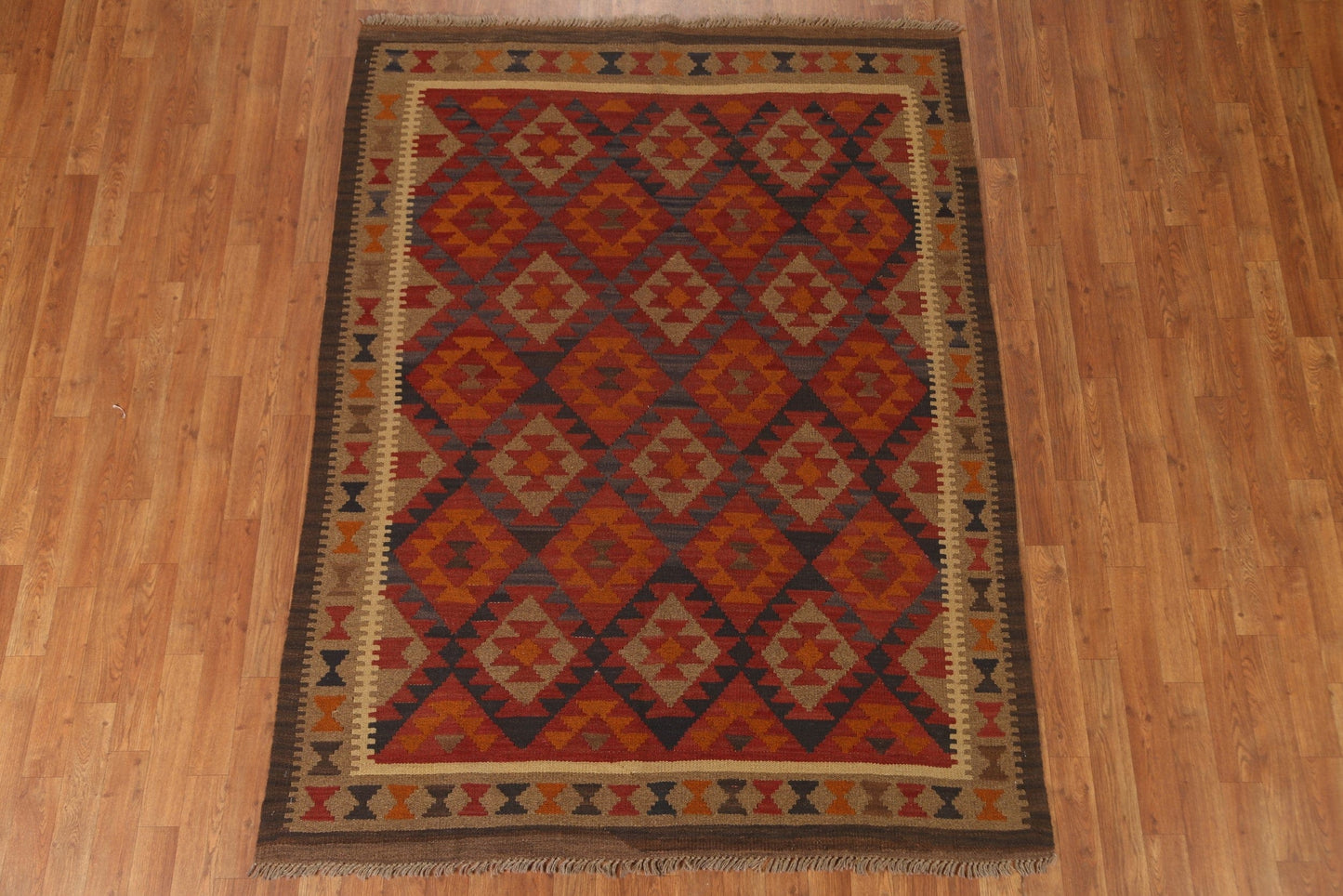 Geometric Kilim Oriental Area Rug 5x7