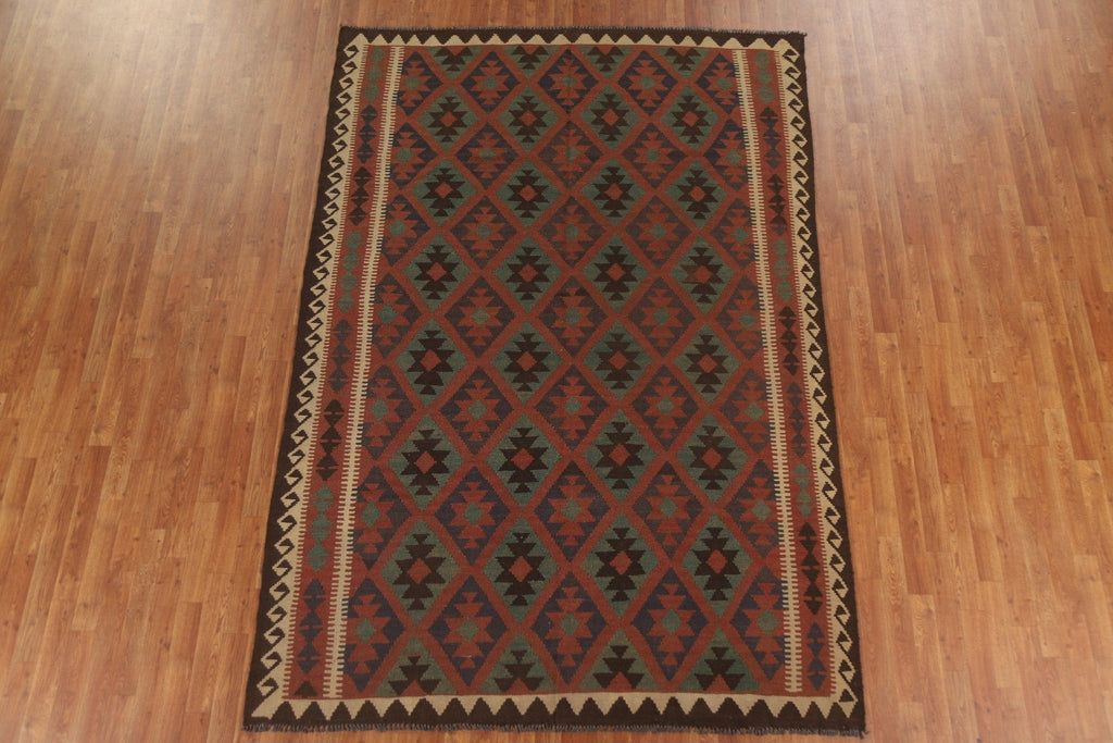 Geometric Kilim Oriental Area Rug 6x10