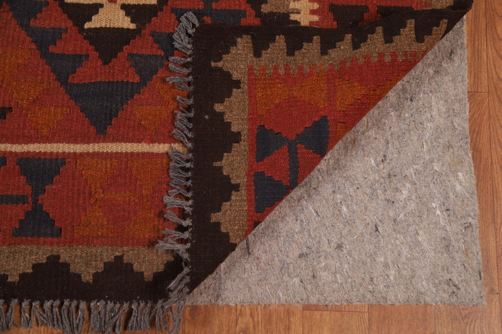 Hand-Woven Wool Kilim Oriental Area Rug 7x10