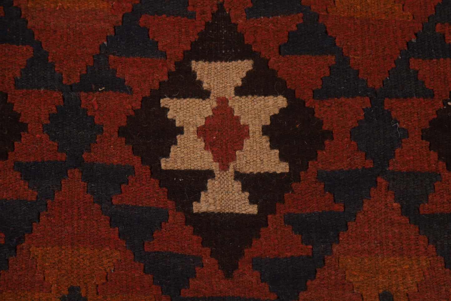 Hand-Woven Wool Kilim Oriental Area Rug 7x10