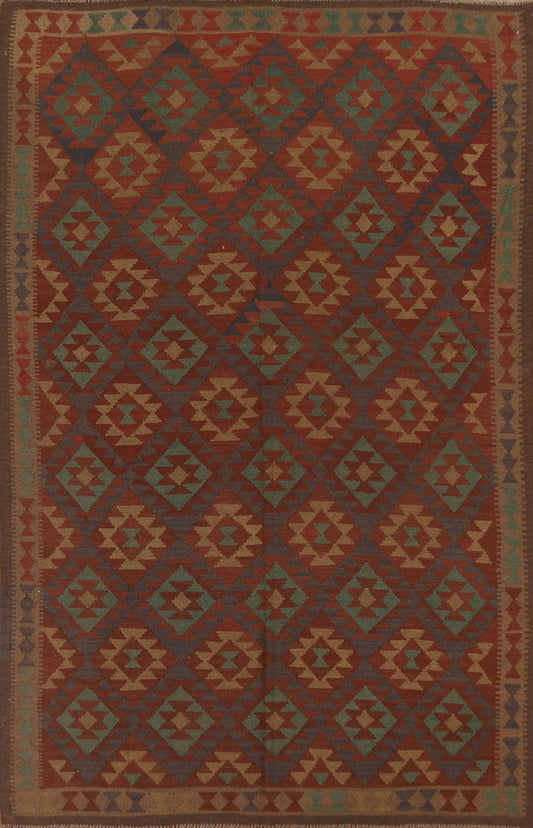 Geometric Kilim Oriental Area Rug 7x10