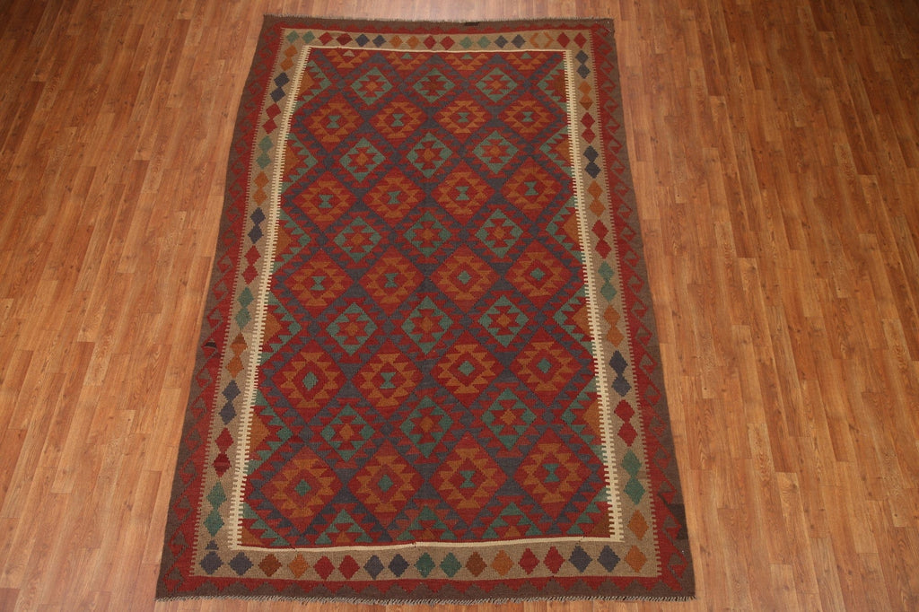 Geometric Kilim Oriental Area Rug 6x10