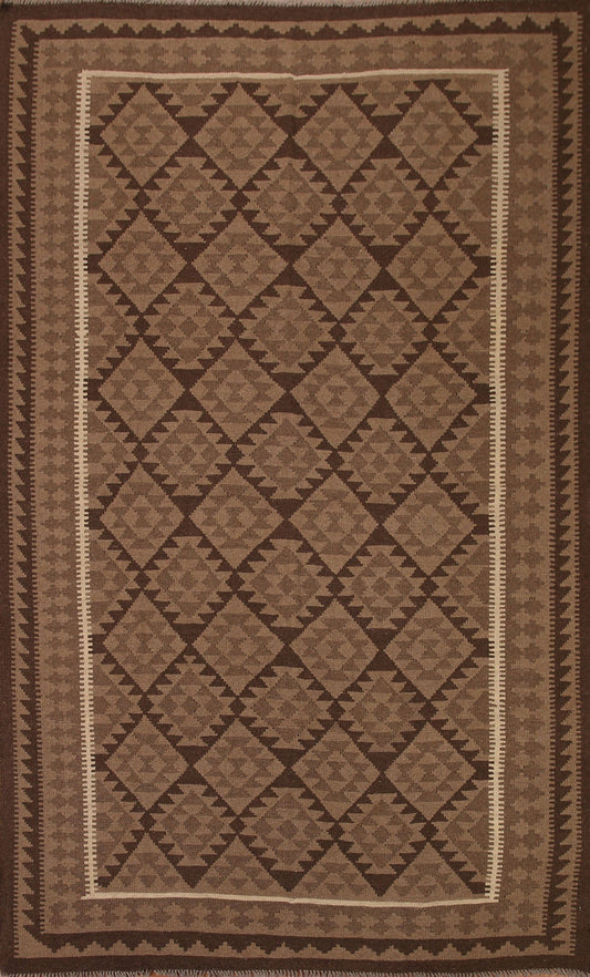 Hand-Woven Wool Kilim Oriental Area Rug 7x10