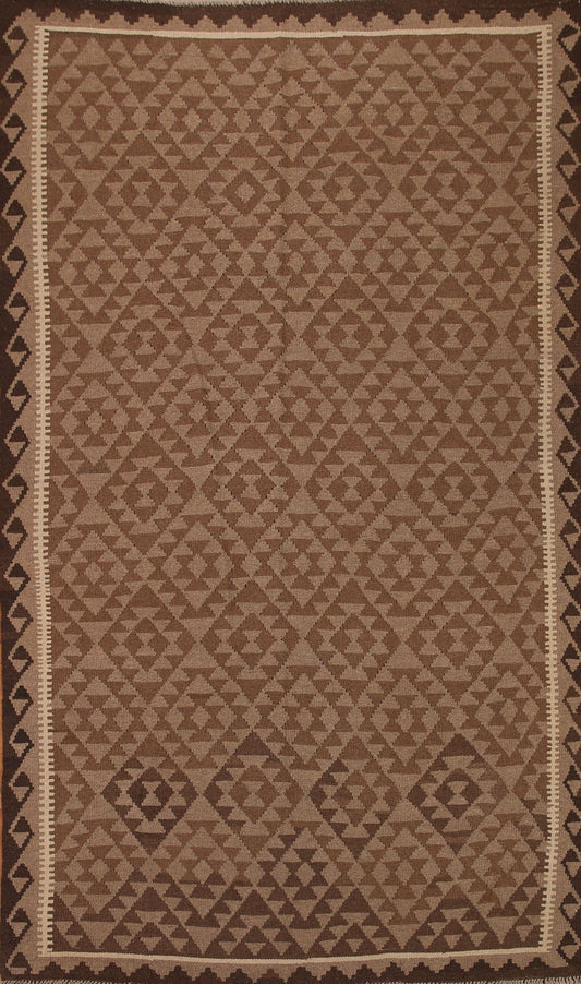 Wool Kilim Hand-Woven Area Rug 7x10