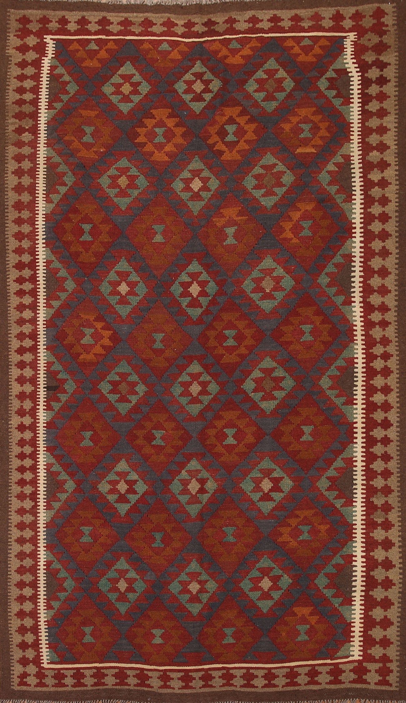Hand-Woven Kilim Oriental Area Rug 6x10