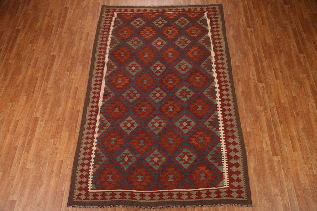 Hand-Woven Kilim Oriental Area Rug 6x10