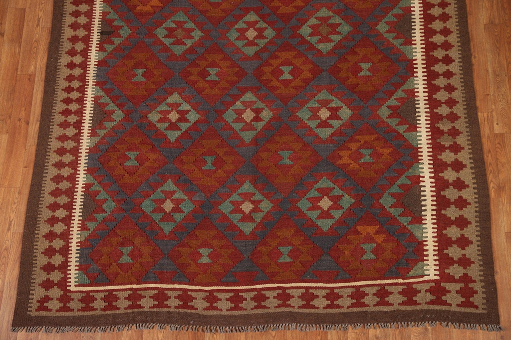 Hand-Woven Kilim Oriental Area Rug 6x10