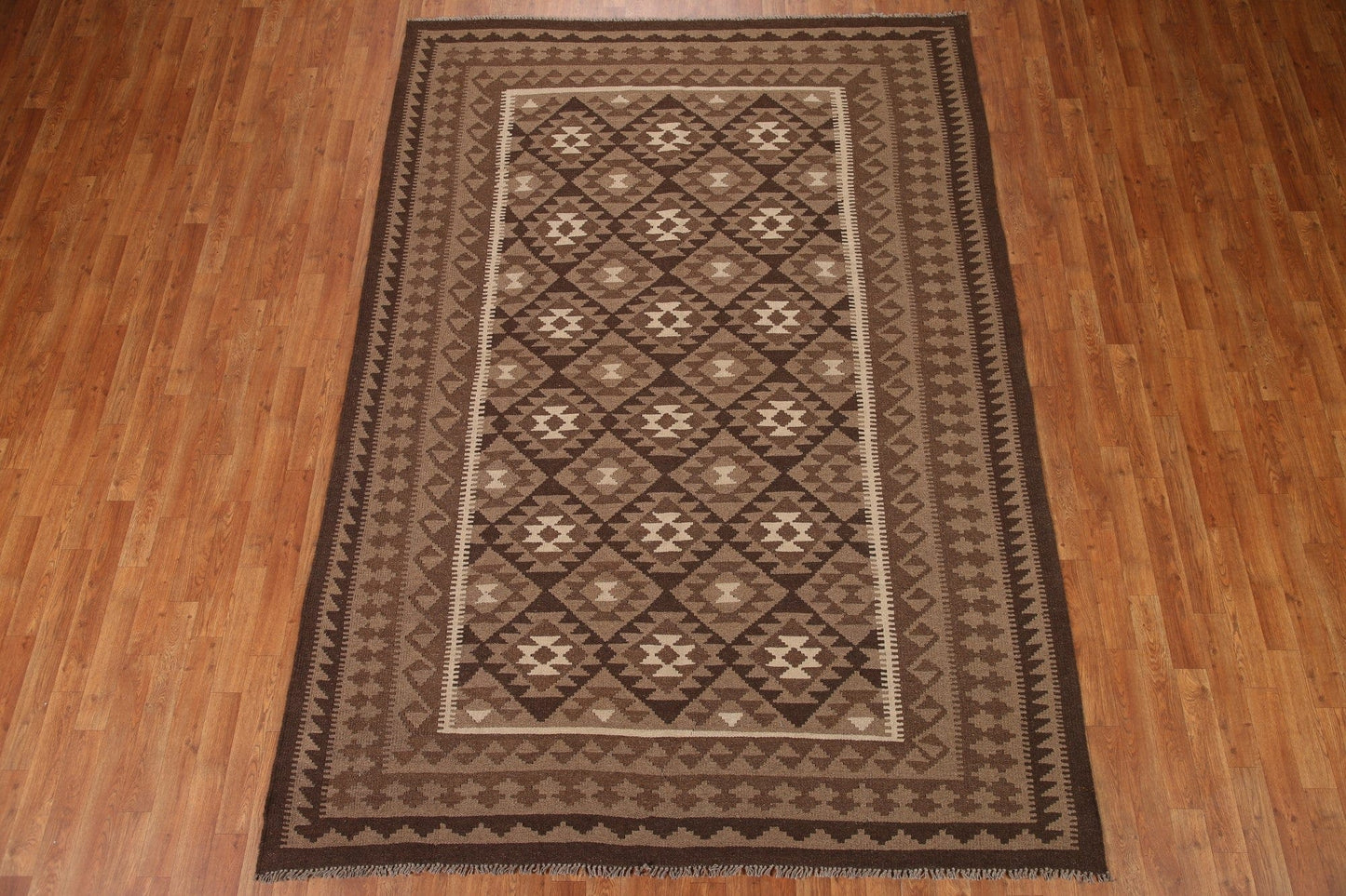 Geometric Kilim Oriental Area Rug 7x9