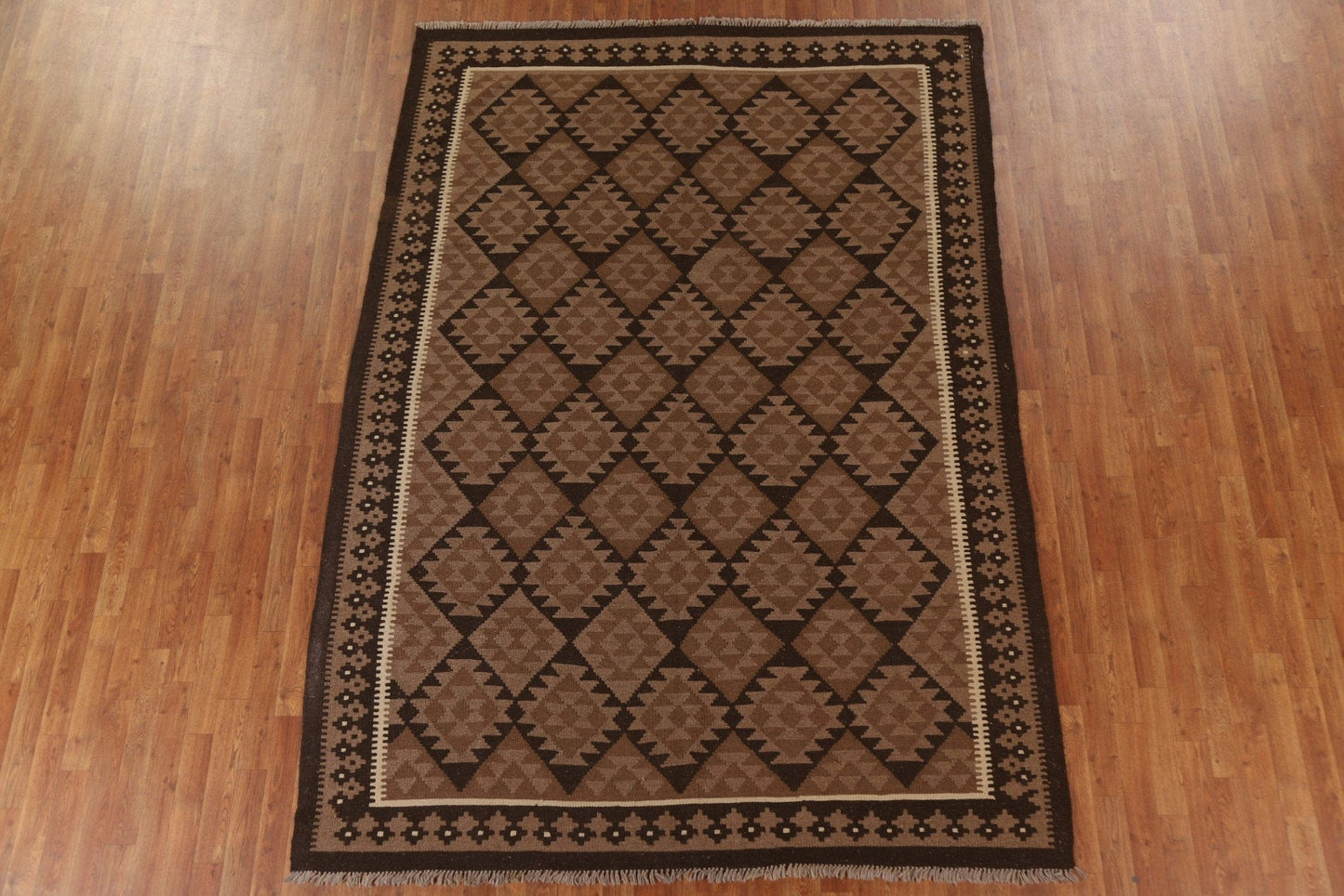 Tribal Kilim Wool Area Rug 7x10