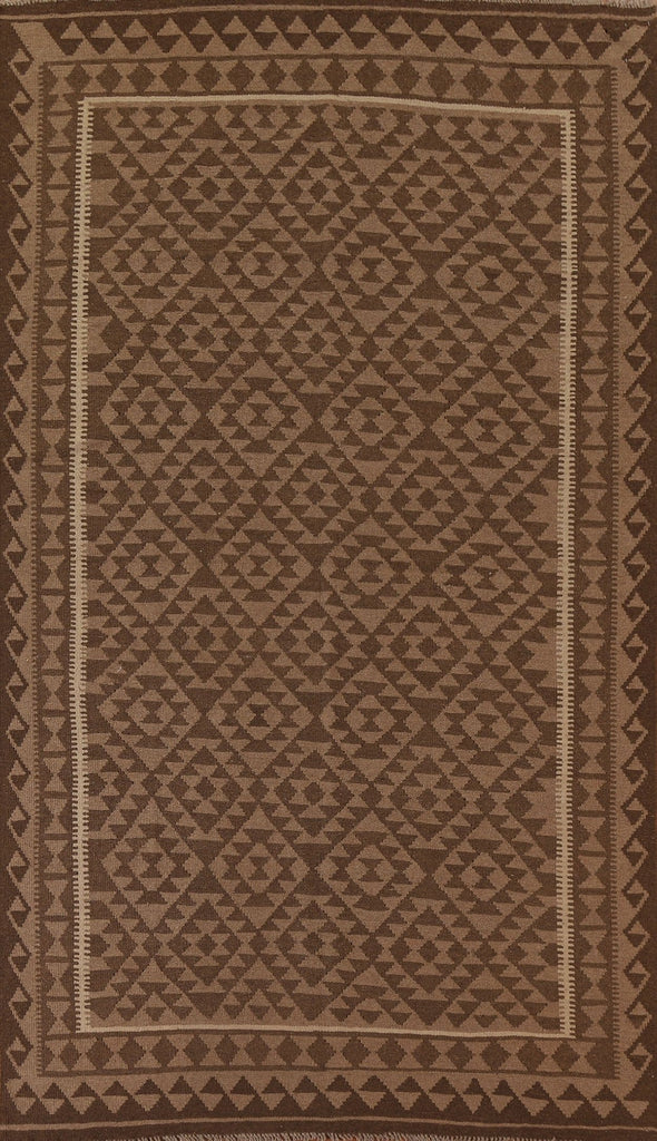 Geometric Kilim Brown Area Rug 6x10