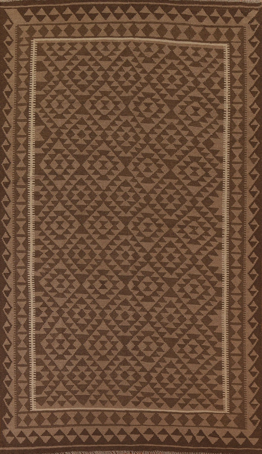 Geometric Kilim Brown Area Rug 6x10