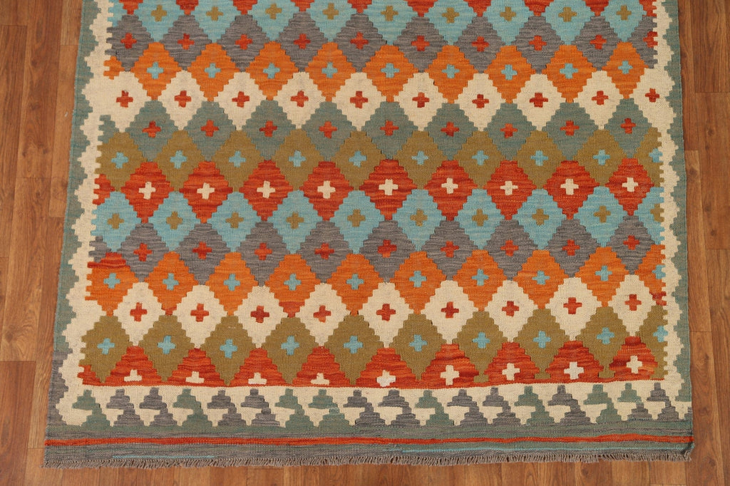 Geometric Kilim Area Rug 5x6