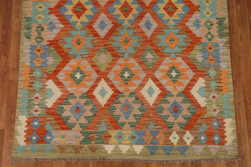 Geometric Kilim Oriental Area Rug 5x6