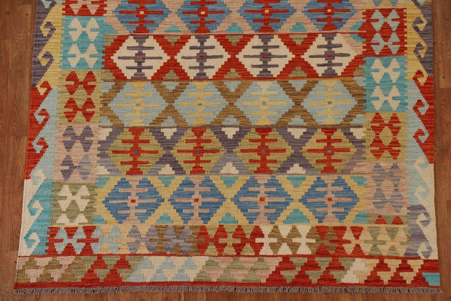 Handmade Kilim Wool Area Rug 5x7