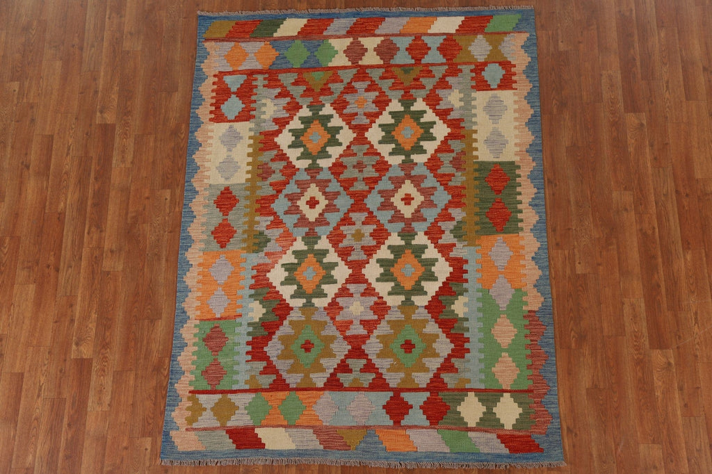 Geometric Kilim Oriental Area Rug 5x6