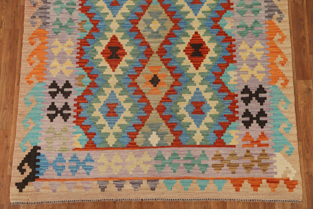 Geometric Kilim Oriental Area Rug 5x6