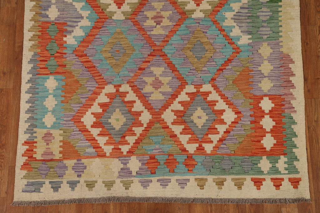 Geometric Kilim Oriental Area Rug 5x6