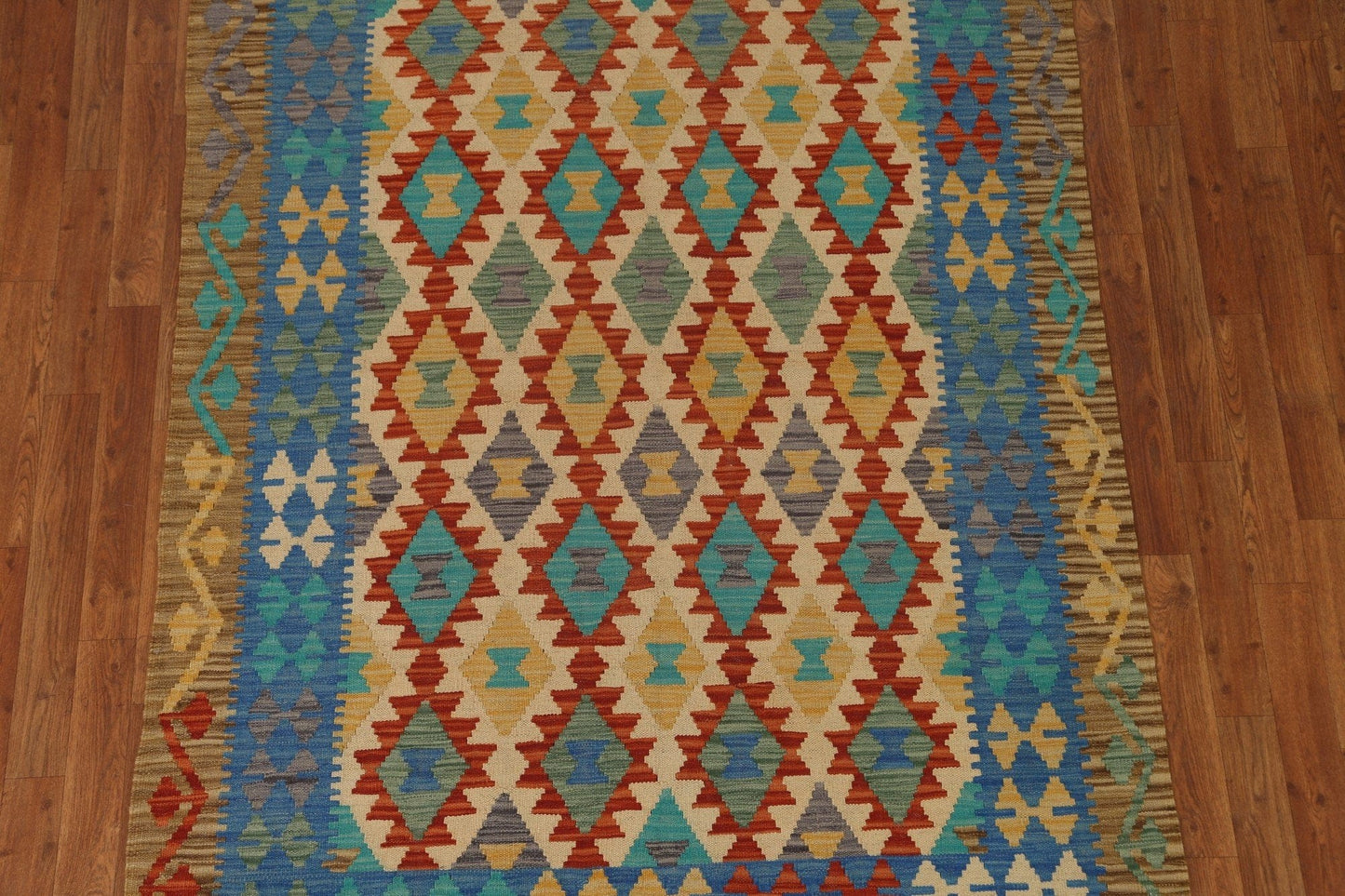 Geometric Kilim Oriental Area Rug 5x6