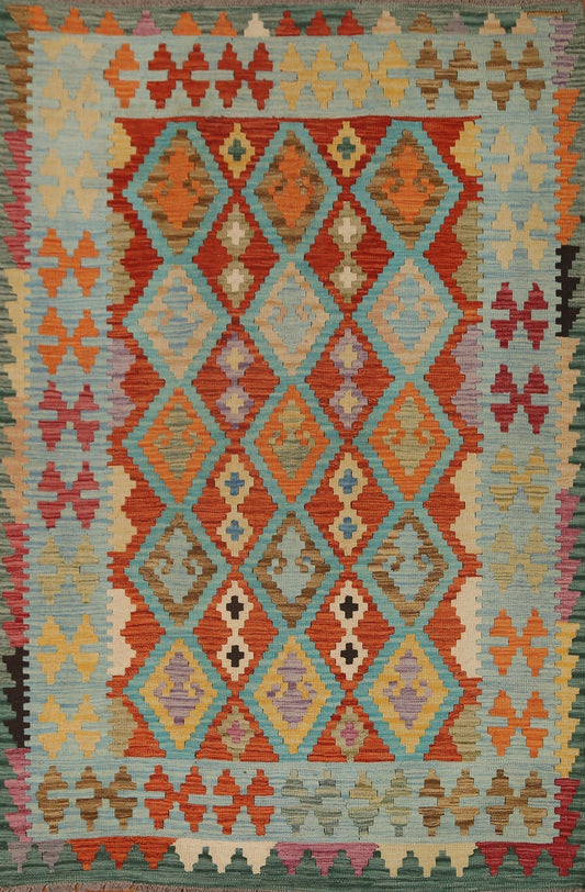 Geometric Kilim Oriental Area Rug 5x7