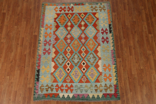 Geometric Kilim Oriental Area Rug 5x7