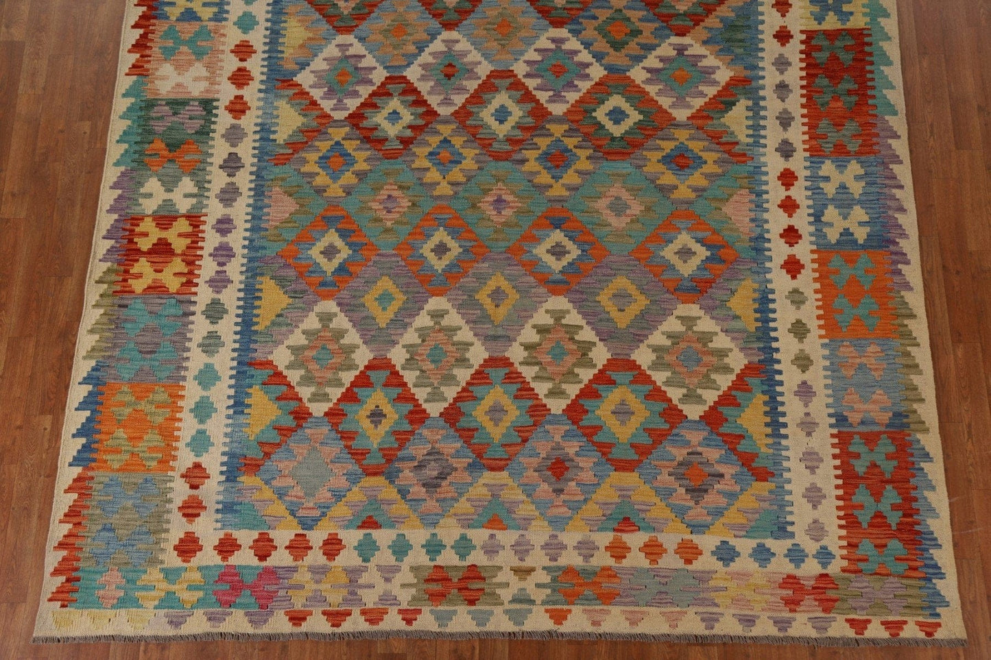 Geometric Kilim Area Rug 8x11