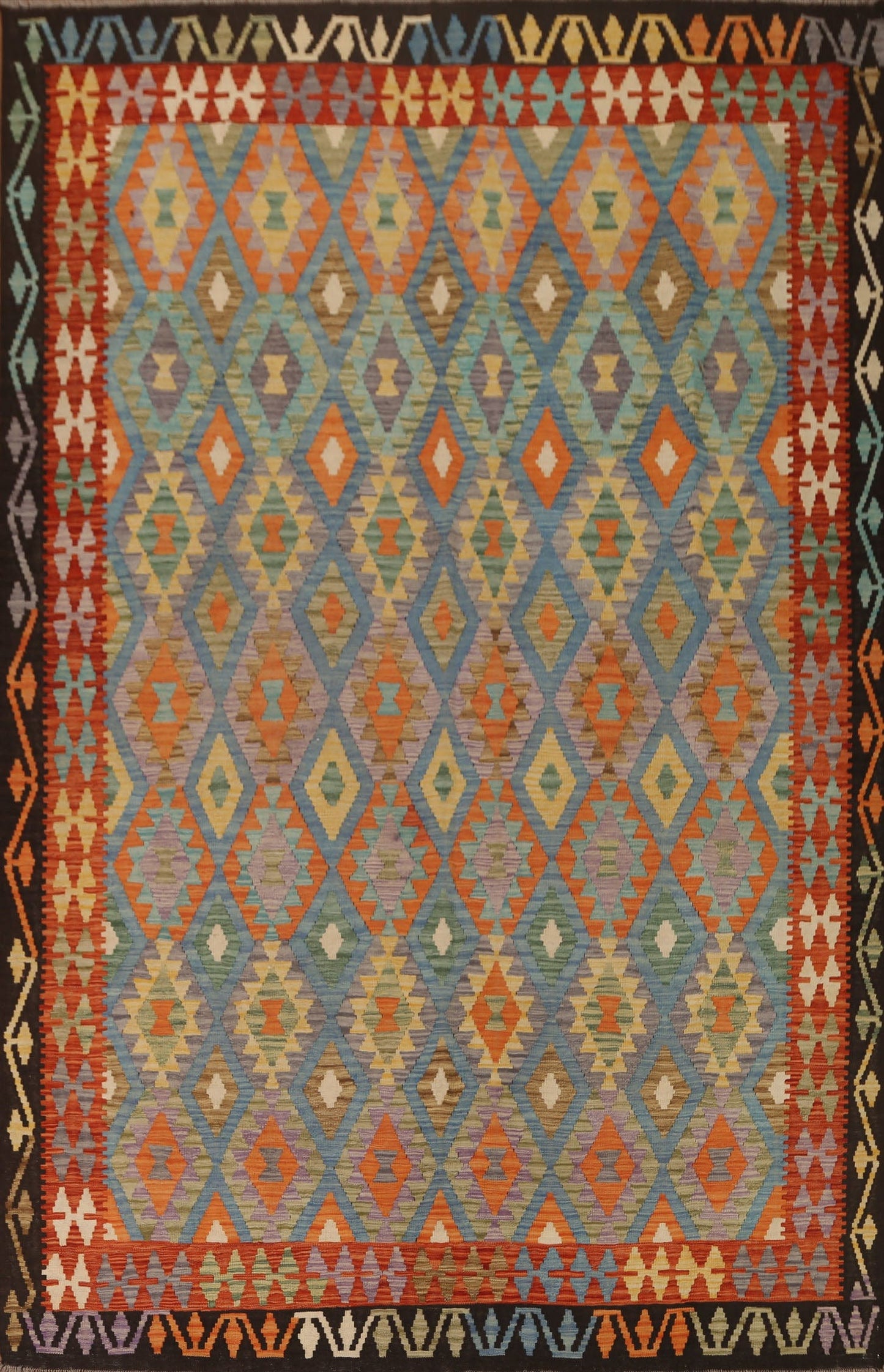 Geometric Kilim Oriental Area Rug 8x11