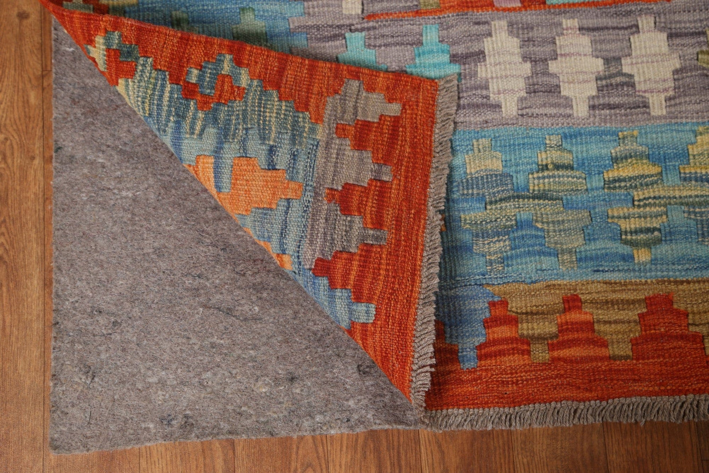 All-Over Kilim Geometric Area Rug 8x10