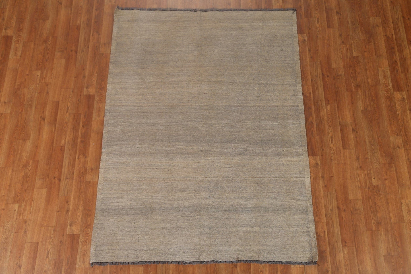 Earth Tone Kilim Wool Area Rug 5x6