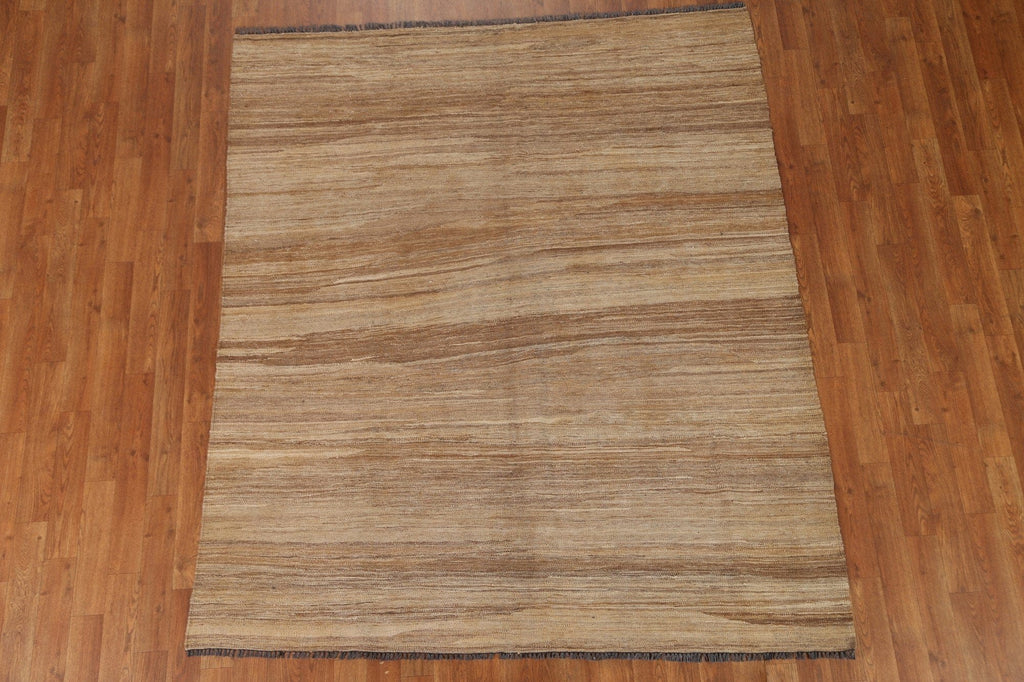 Earth Tone Kilim Oriental Area Rug 5x6