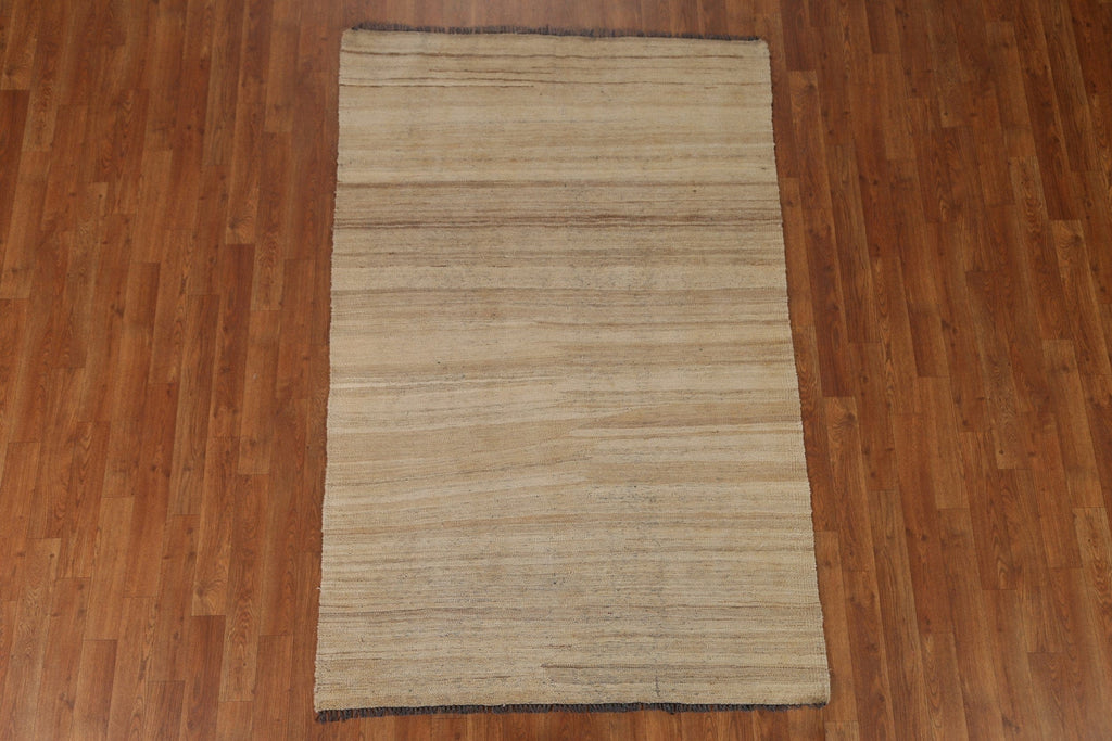 Earth Tone Kilim Modern Area Rug 4x6