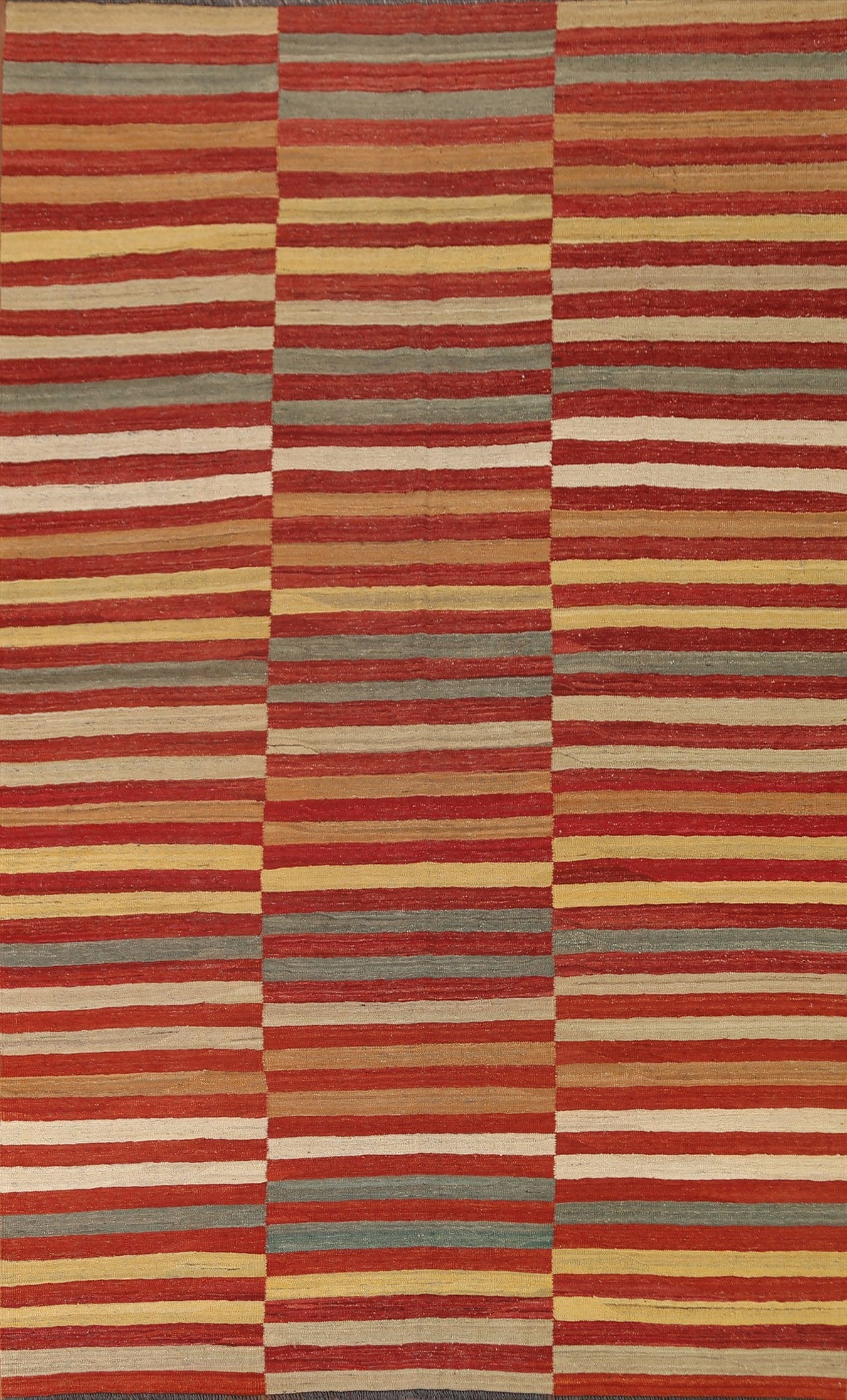 Striped Kilim Modern Area Rug 7x10