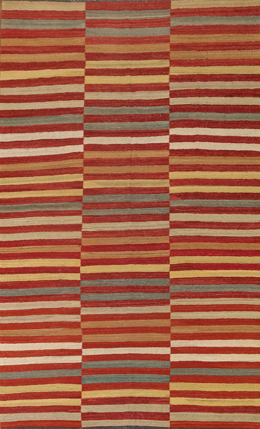 Striped Kilim Modern Area Rug 7x10