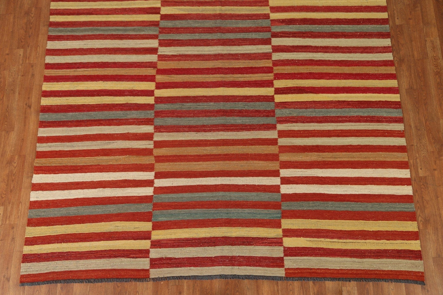 Striped Kilim Modern Area Rug 7x10