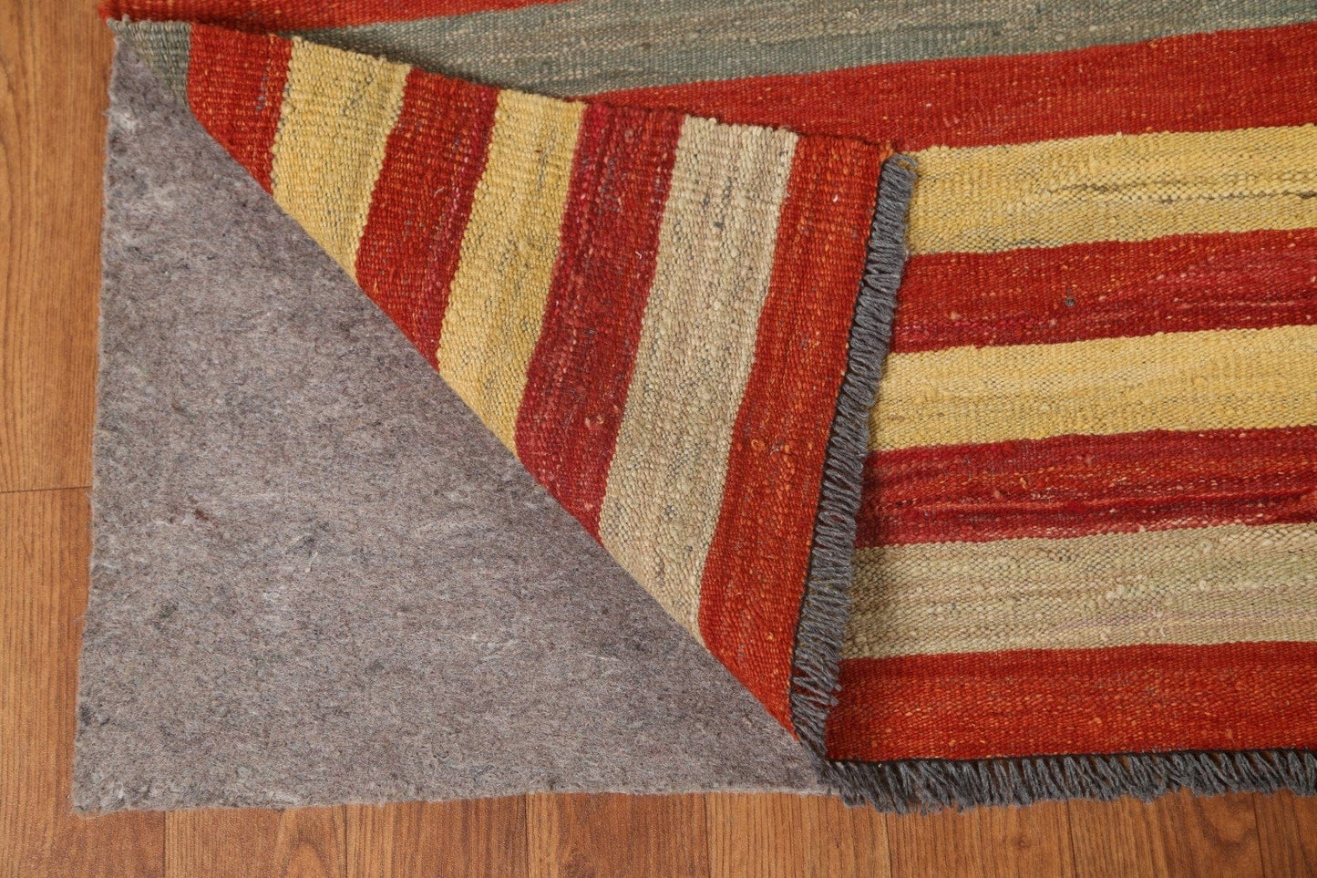 Striped Kilim Modern Area Rug 7x10