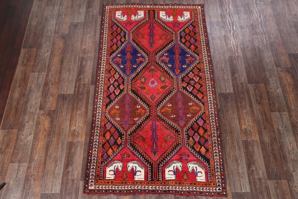 Vintage 5x9 Shiraz Persian Area Rug