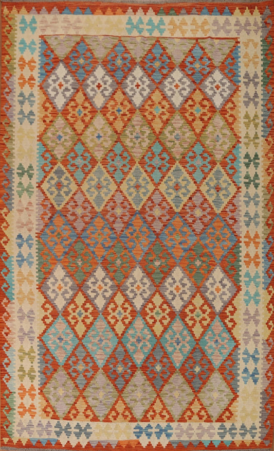 Geometric Kilim Oriental Area Rug 7x10