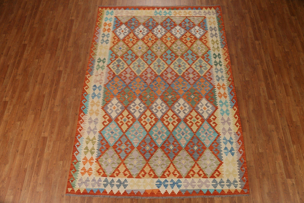 Geometric Kilim Oriental Area Rug 7x10