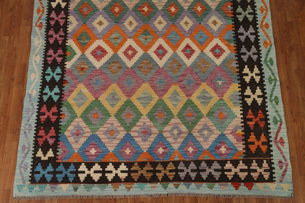 Multi-Color Kilim Oriental Area Rug 7x9