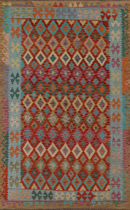 All-Over Kilim Geometric Area Rug 7x10