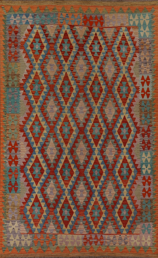 Geometric Kilim Oriental Area Rug 7x10