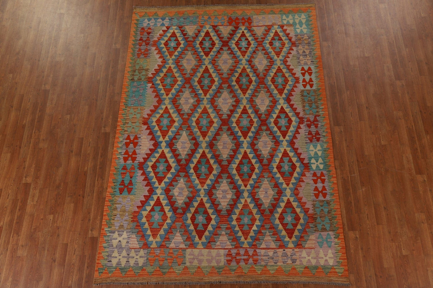 Geometric Kilim Oriental Area Rug 7x10