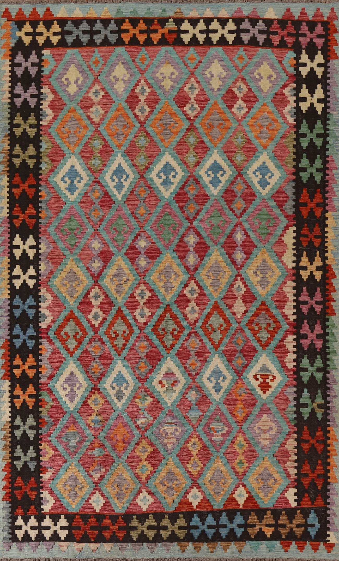 Geometric Kilim Oriental Area Rug 6x10