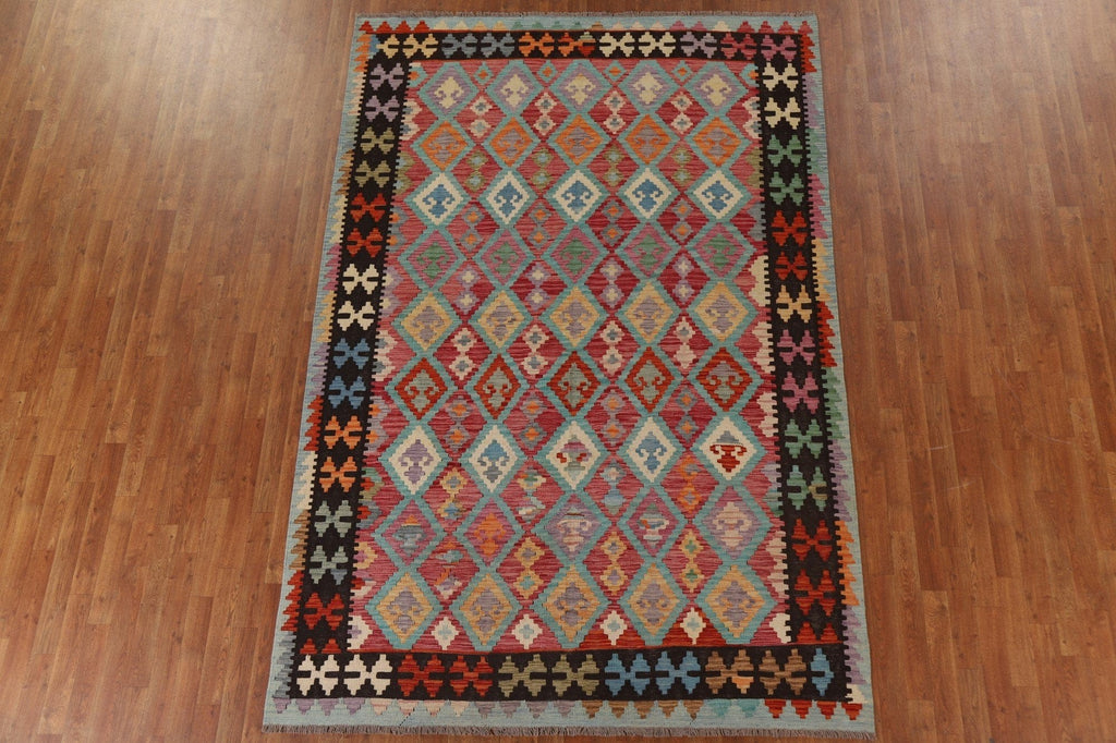 Geometric Kilim Oriental Area Rug 6x10