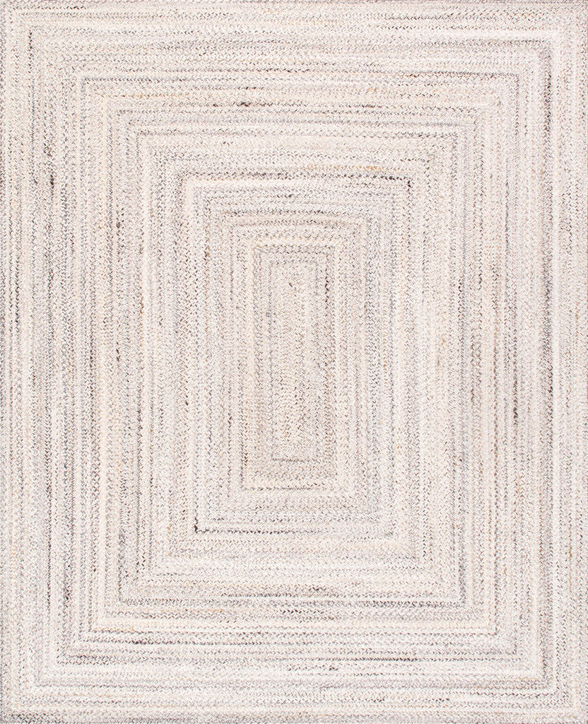 Camilo Hand Braided Indoor/Outdoor Ivory Area Rug- 5' 0'' X 8' 0''