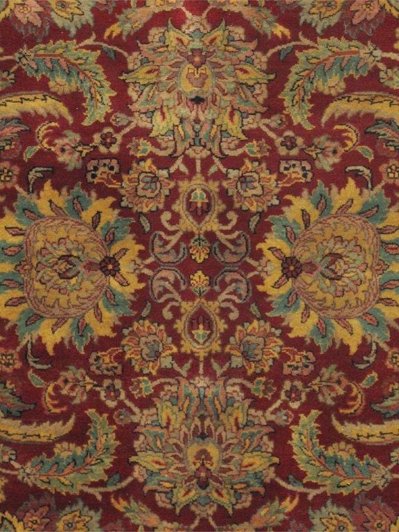 Crown Jewel Collection Hand-Knotted Lamb's Wool Area Rug- 6' 1" X 6' 1"