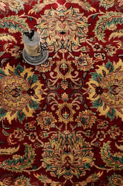 Crown Jewel Collection Hand-Knotted Lamb's Wool Area Rug- 6' 1" X 6' 1"